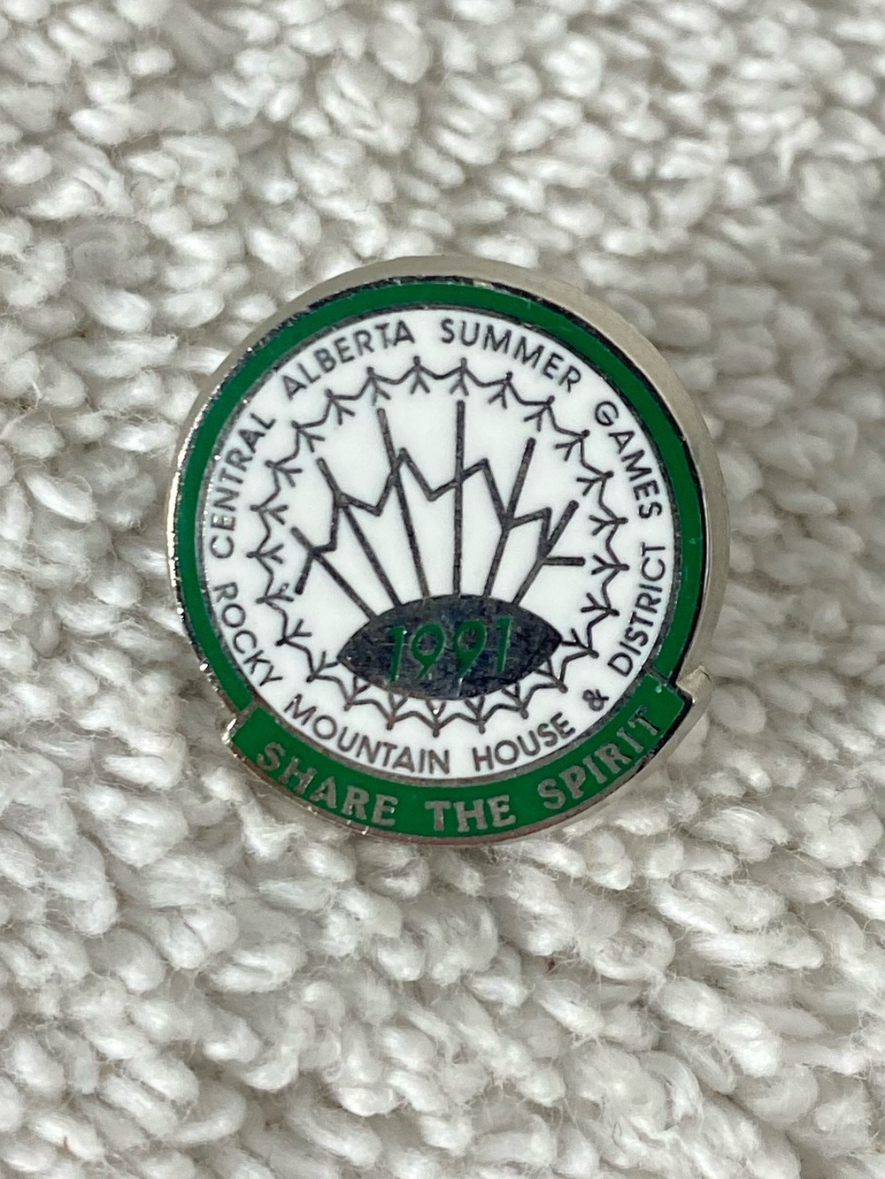 5/$35 Vintage 1991 Central Alberta Summer Games Rocky Mountain House Lapel Pin
